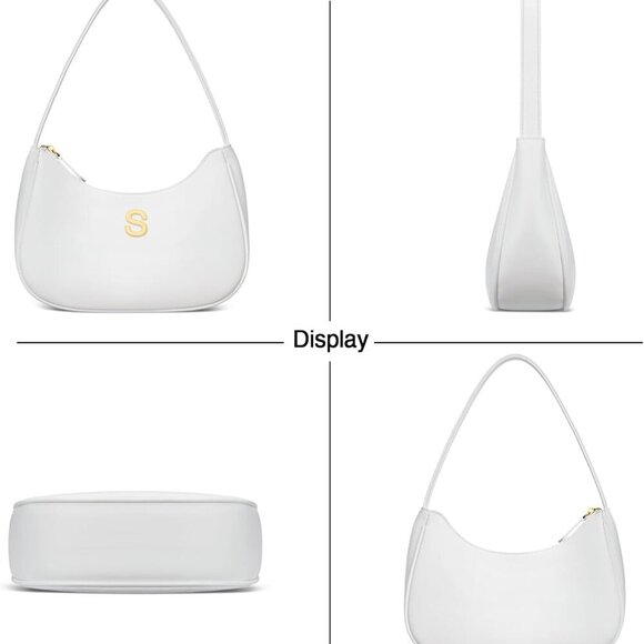 Personalized Gold Initial Clutch & Shoulder Bag - Perfect Daily Essentials - Picture 7 of 8